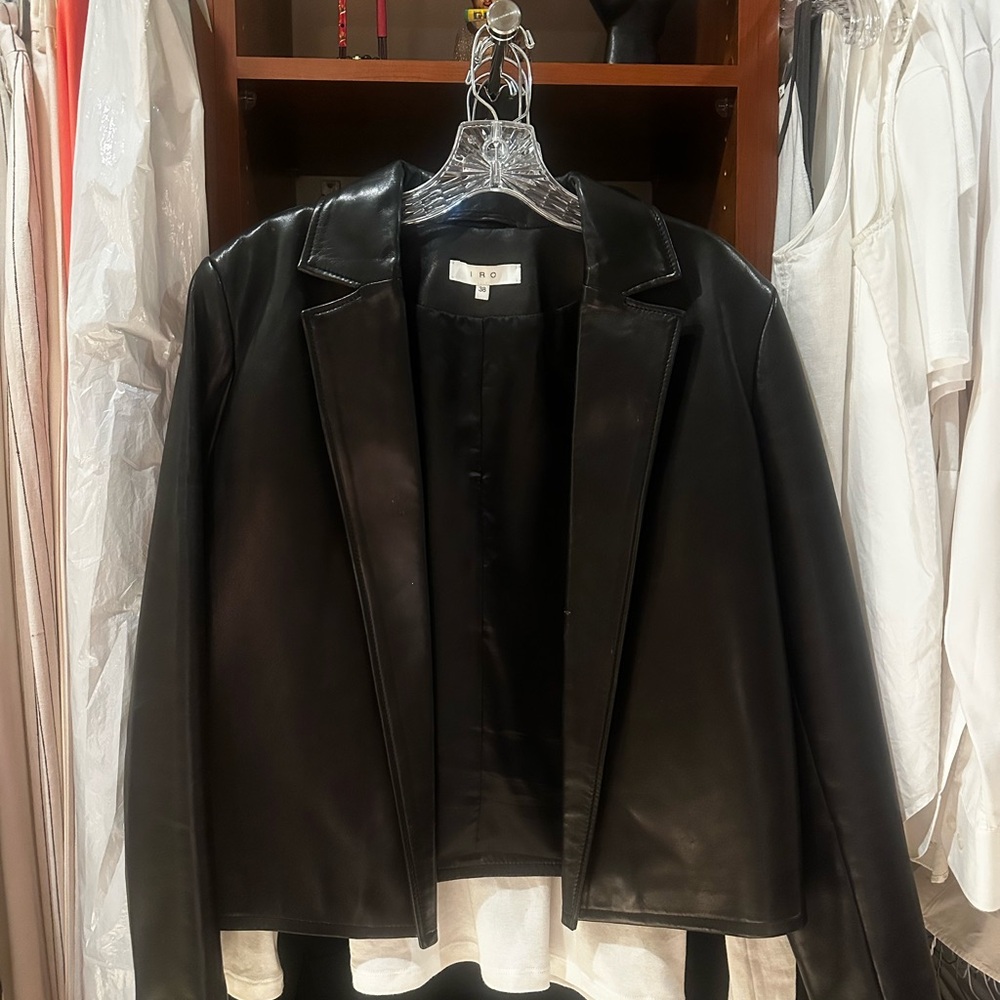 IRO nearly new Black Leather Jacket